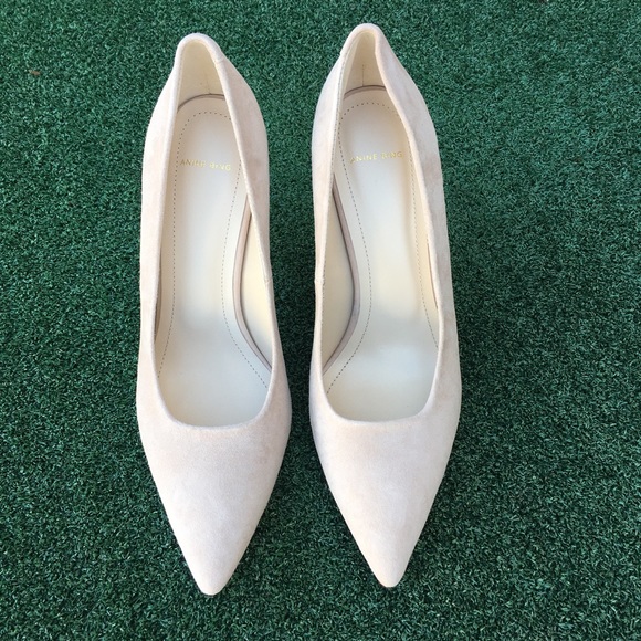 NWT Anine Bing Elly Pump Suede Nude 39 - Picture 4 of 8